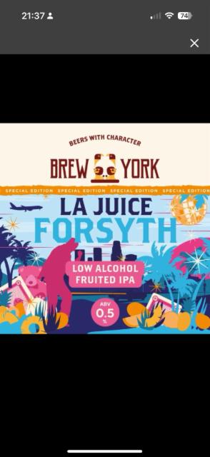 LA Juice Forsyth 0.5%, Brew York, England