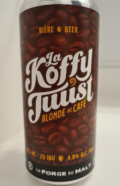 La Koffy Twist 4.8%, La Forge du Malt - Microbrasserie, Canada