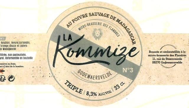 La Kommize Triple 8.3%, Microbrasserie Des Flandres, France