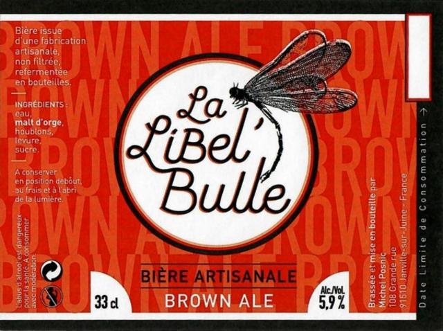 La Libel'Bulle Brown Ale 5.9%, Brasserie De La Juine, France