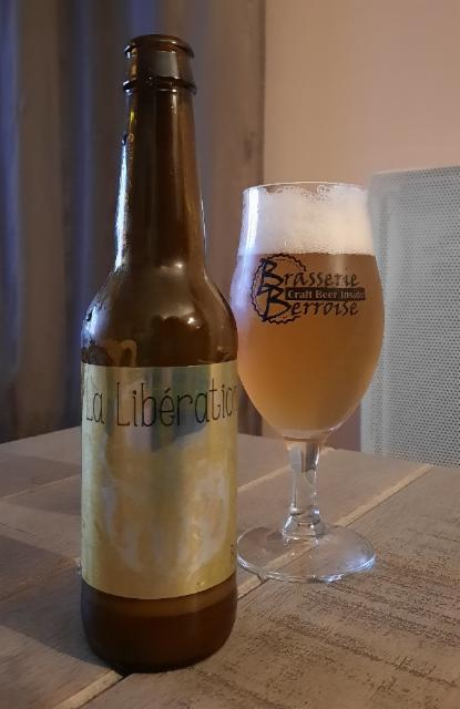La Libération Blonde 5.0%, La Brasserie Berroise - Hugins Brew, France