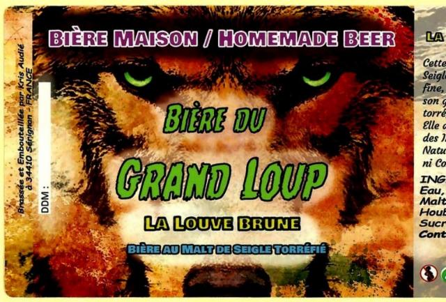 La Louve Brune 5.1%, La Bière Du Grand Loup (Kris Audié), France