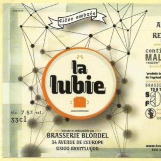 La Lubie Ambrée, Brasserie Blondel (La Lubie)