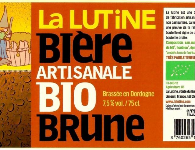 La Lutine Brune 7.5%, Brasserie La Lutine, France