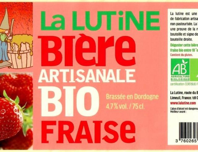 La Lutine Fraise 4.7%, Brasserie La Lutine, France
