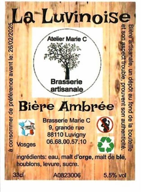 La Luvinoise 5.5%, Brasserie Marie C, France