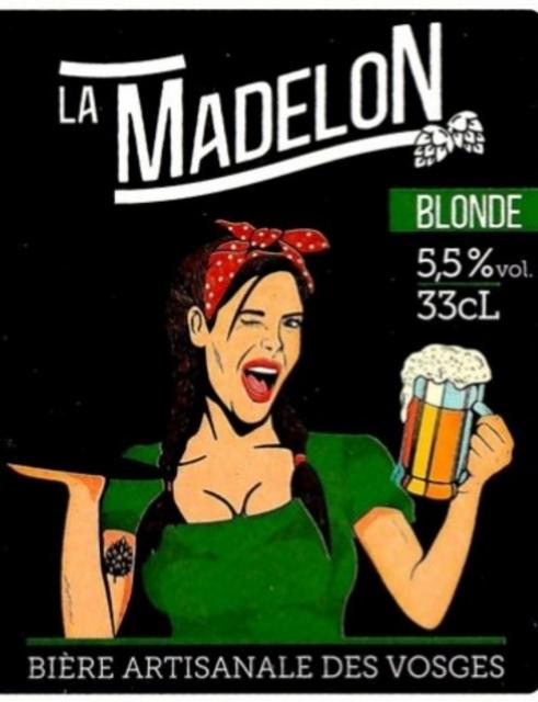 La Madelon Blonde 5.5%, La Madelon - Brasserie Artisanale des Vosges, France
