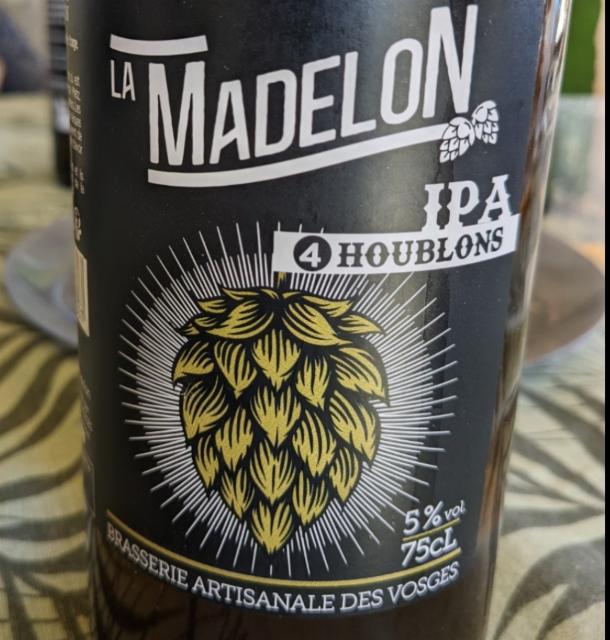 La Madelon IPA 4 Houblons 5.0%, La Madelon - Brasserie Artisanale des Vosges, France