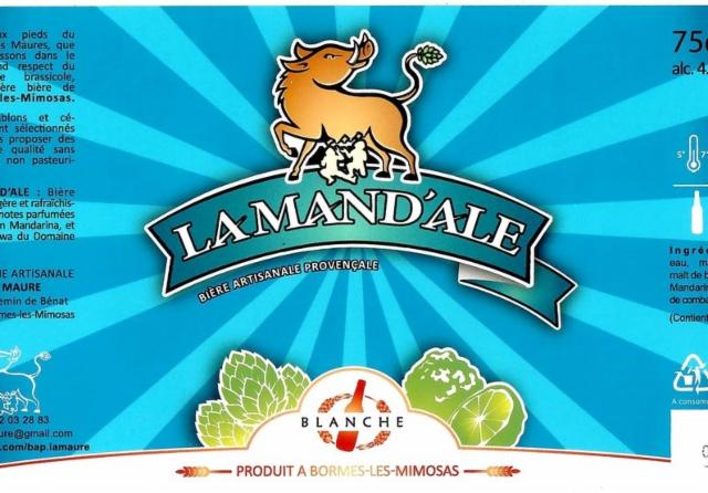 La Mand'Ale 4.5%, Brasserie Des Maures, France