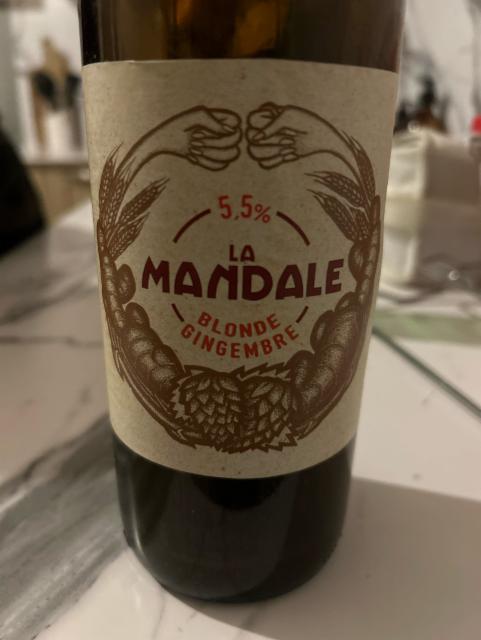 La mandale blonde Gingembre, Brasserie La Mandale