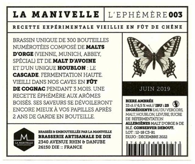 La Manivelle L'Éphémère 003 6.5%, La Manivelle, France