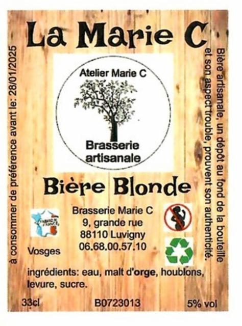 La Marie C 5.0%, Brasserie Marie C, France