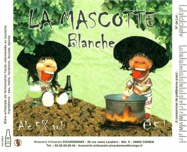 La Mascotte Blanche 5.0%, Brasserie Artisanale Picardennes, France