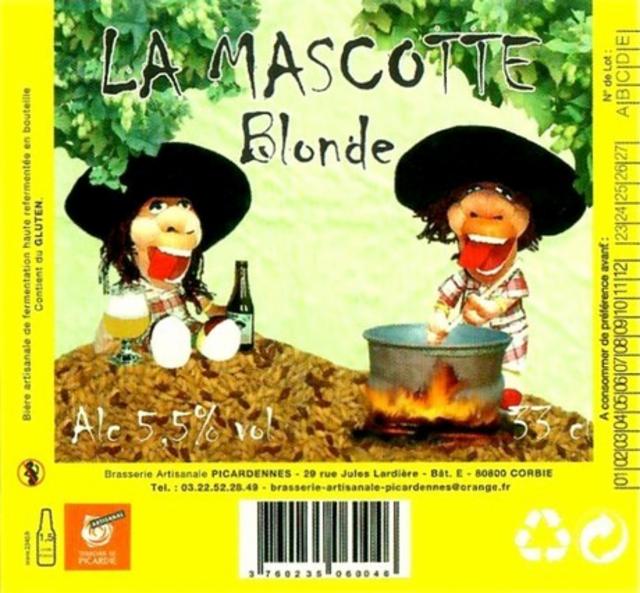 La Mascotte Blonde 5.5%, Brasserie Artisanale Picardennes, France