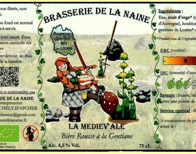La Mediev'Ale 4.5%, Brasserie De La Naine, France