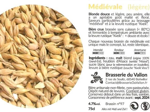 La Médiévale (Légère), Brasserie Du Vallon