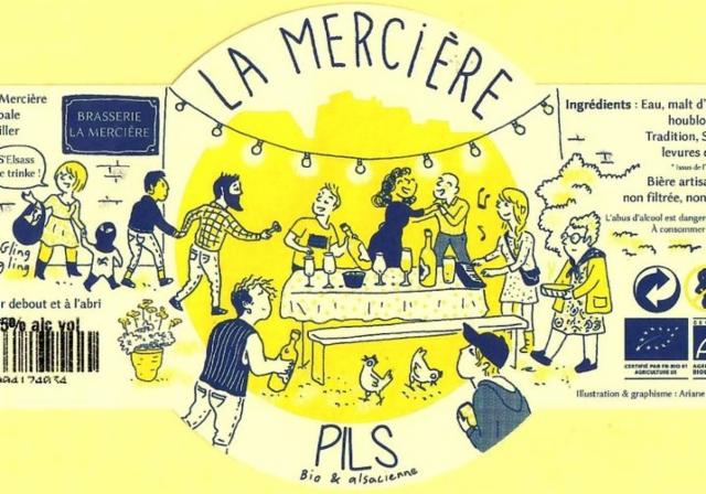 La Mercière Pils 5.0%, Brasserie La Mercière, France