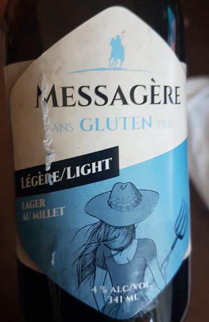 La Messagere Au Millet 4.0%, Microbrasserie Nouvelle France, Canada