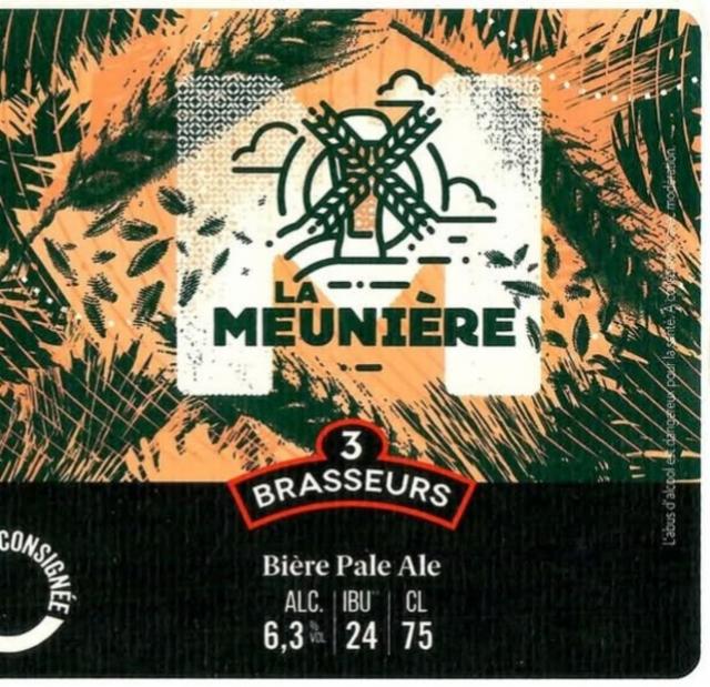 La Meunière 6.3%, Les 3 Brasseurs / The 3 Brewers Lille, France