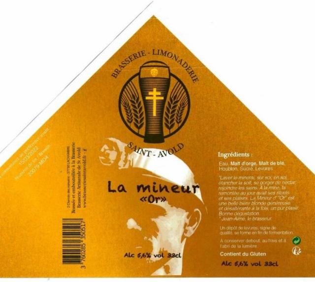 La Mineur "Or", Brasserie Saint-Nabor / Saint-Avold [Closed]