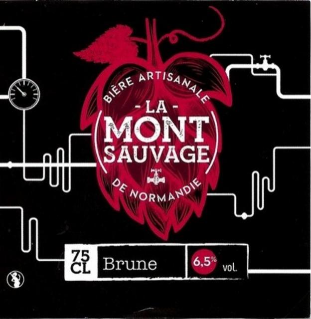 La Mont Sauvage Brune 6.5%, Brasserie La Mont Sauvage [Closed], France
