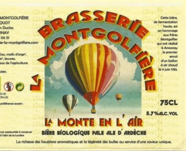 La Monte En L'Air 5.8%, Brasserie La Montgolfière [Closed], France