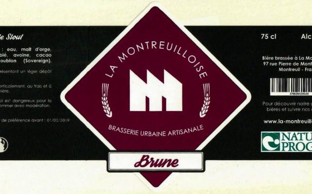 La Montreuilloise Brune 5.0%, La Montreuilloise [Closed], France