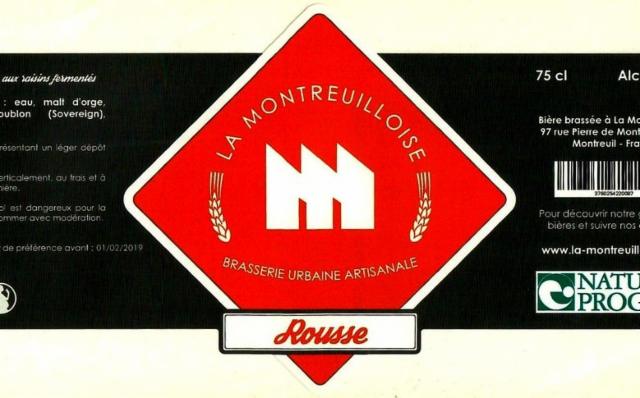 La Montreuilloise Rousse 5.0%, La Montreuilloise [Closed], France