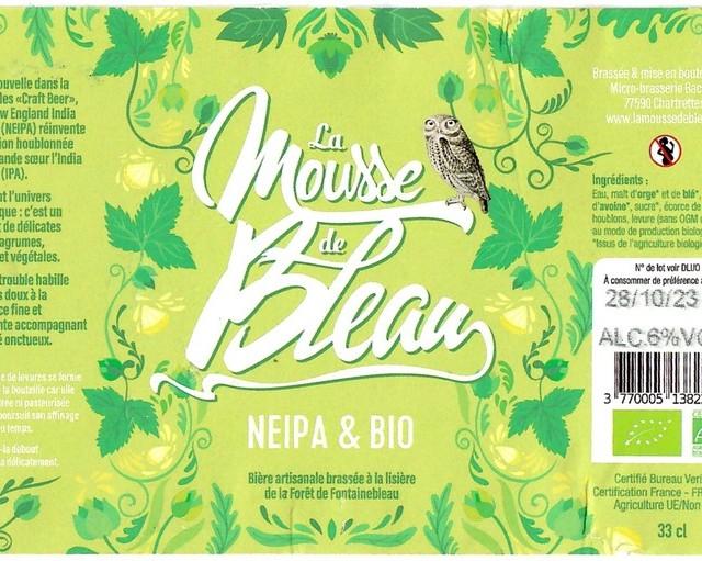 La Mousse De Bleau NEIPA & Bio 6.0%, Microbrasserie Bacotte [Closed], France