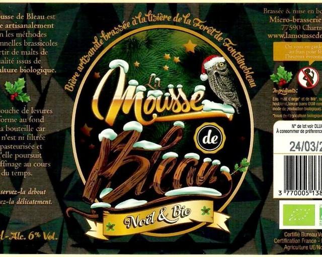 La Mousse De Bleau Noël & Bio 6.0%, Microbrasserie Bacotte [Closed], France