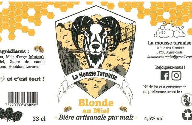 La Mousse Tarnaise Blonde Au Miel 4.5%, La Mousse Tarnaise, France