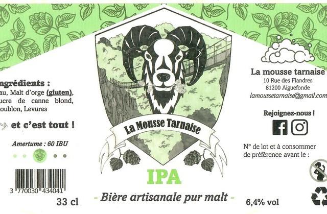 La Mousse Tarnaise IPA 6.4%, La Mousse Tarnaise, France