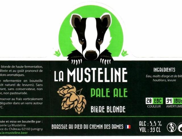 La Musteline Pale Ale, Brasserie Du Chemin Des Dames (La Musteline)