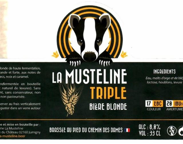 La Musteline Triple, Brasserie Du Chemin Des Dames (La Musteline)