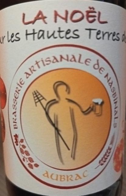 La Noël, brassée sur les Hautes Terres de l'Aubrac 5.3%, Brasserie artisanale de Nasbinals, France