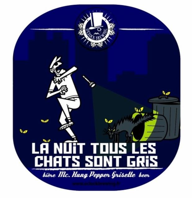 La Nuit Tous Les Chats Sont Gris 3.5%, O'Clock Brewing, France