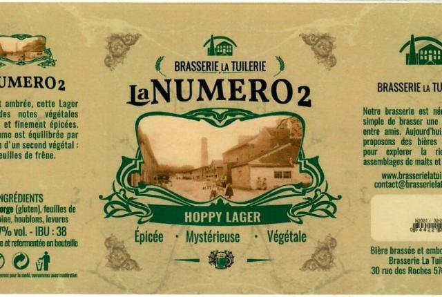 La Numéro 2 6.0%, Brasserie La Tuilerie, France
