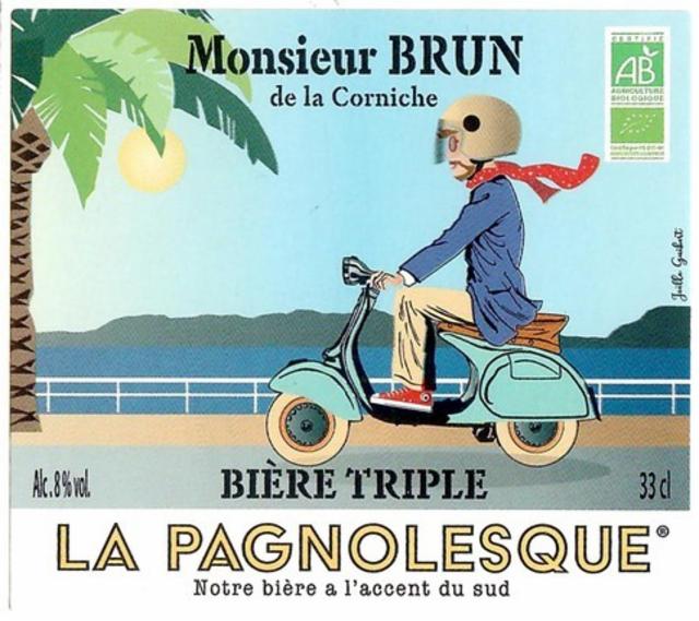 La Pagnolesque - Monsieur Brun De La Corniche 8.0%, Brasserie Carteron (La Trop & La P'tite Brasserie De Provence) [Closed], France