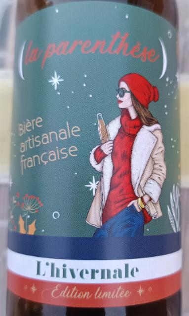(La Parenthèse) L'Hivernale 6.0%, Brasserie Des Aucels, France
