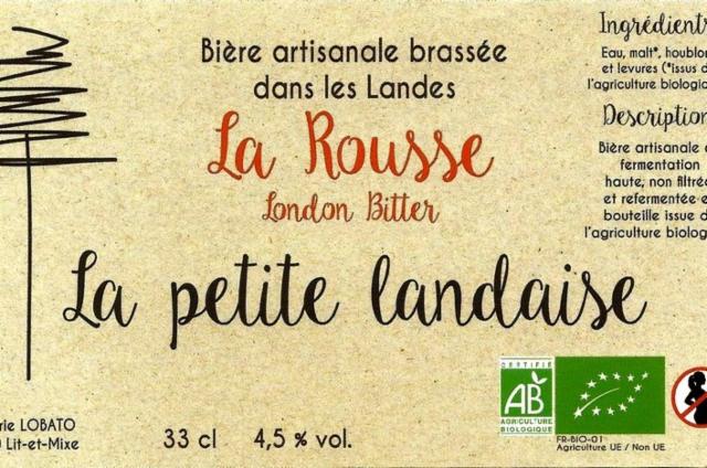 La Petite Landaise Rousse 4.5%, Brasserie Lobato - La Petite Landaise, France