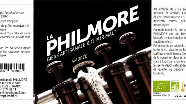La Philmore Ambrée, Brasserie Artisanale Philmore [Closed]