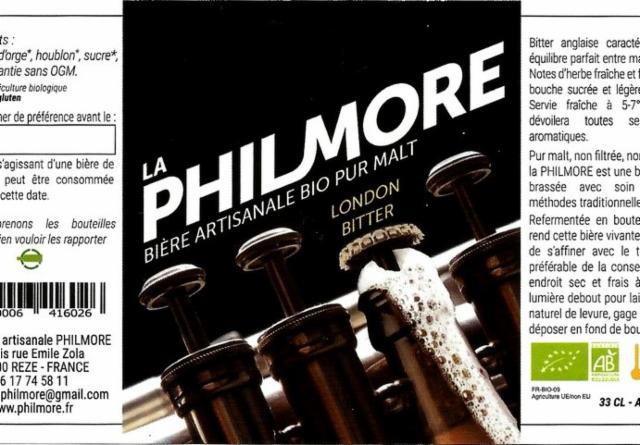La Philmore London Bitter 6.5%, Brasserie Artisanale Philmore [Closed], France