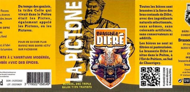 La Pictone 8.7%, Brasserie Difré, France