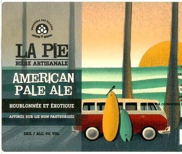 La Pie American Pale Ale 6.0%, Brasserie Des Écluses, France