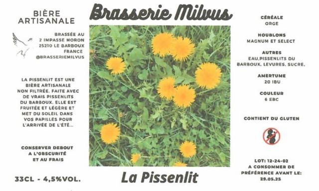 La Pissenlit, Brasserie Milvus