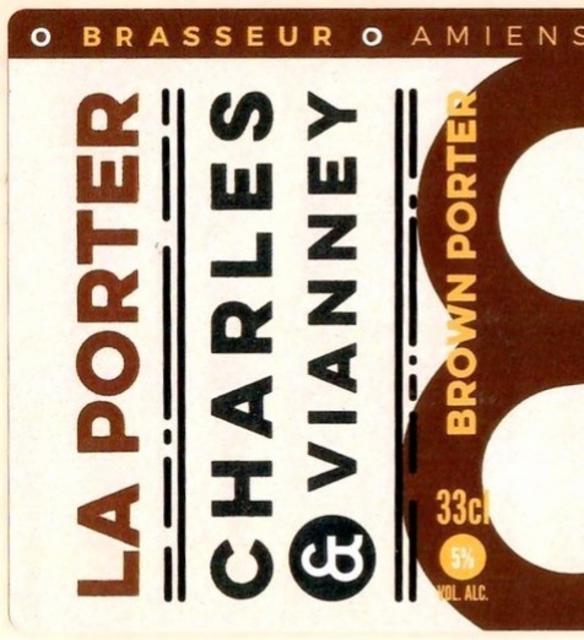 La Porter 5.0%, Brasserie Charles & Vianney [Closed], France