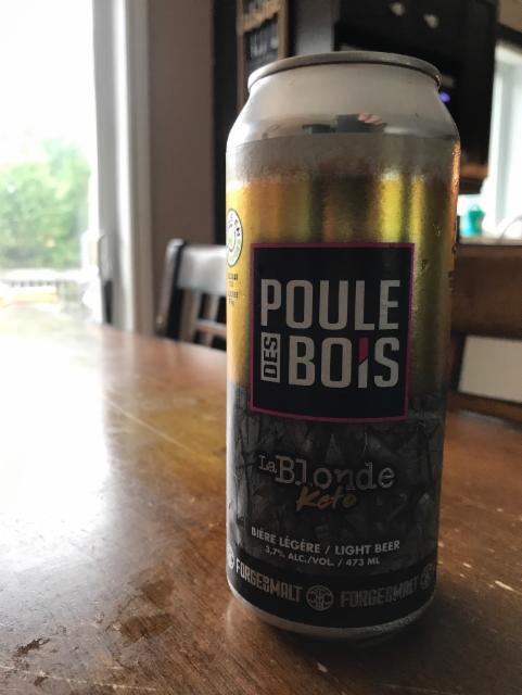 La poule des bois - La Blonde 3.7%, La Forge du Malt - Microbrasserie, Canada