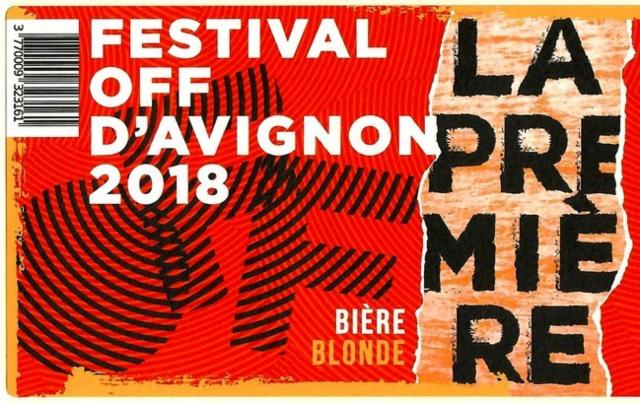 La Première - Édition Limitée Festival OFF d'Avignon 2018 5.3%, Brasserie La Comédienne, France