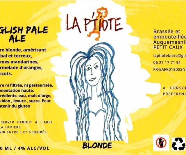 La P'tiote Blonde English PA 4.0%, La P'tiote, France
