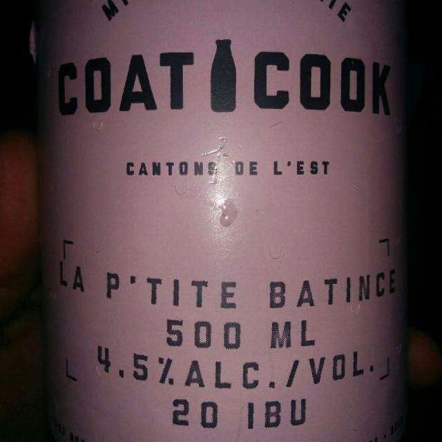 La P'tite Batince 4.5%, Microbrasserie Coaticook, Canada